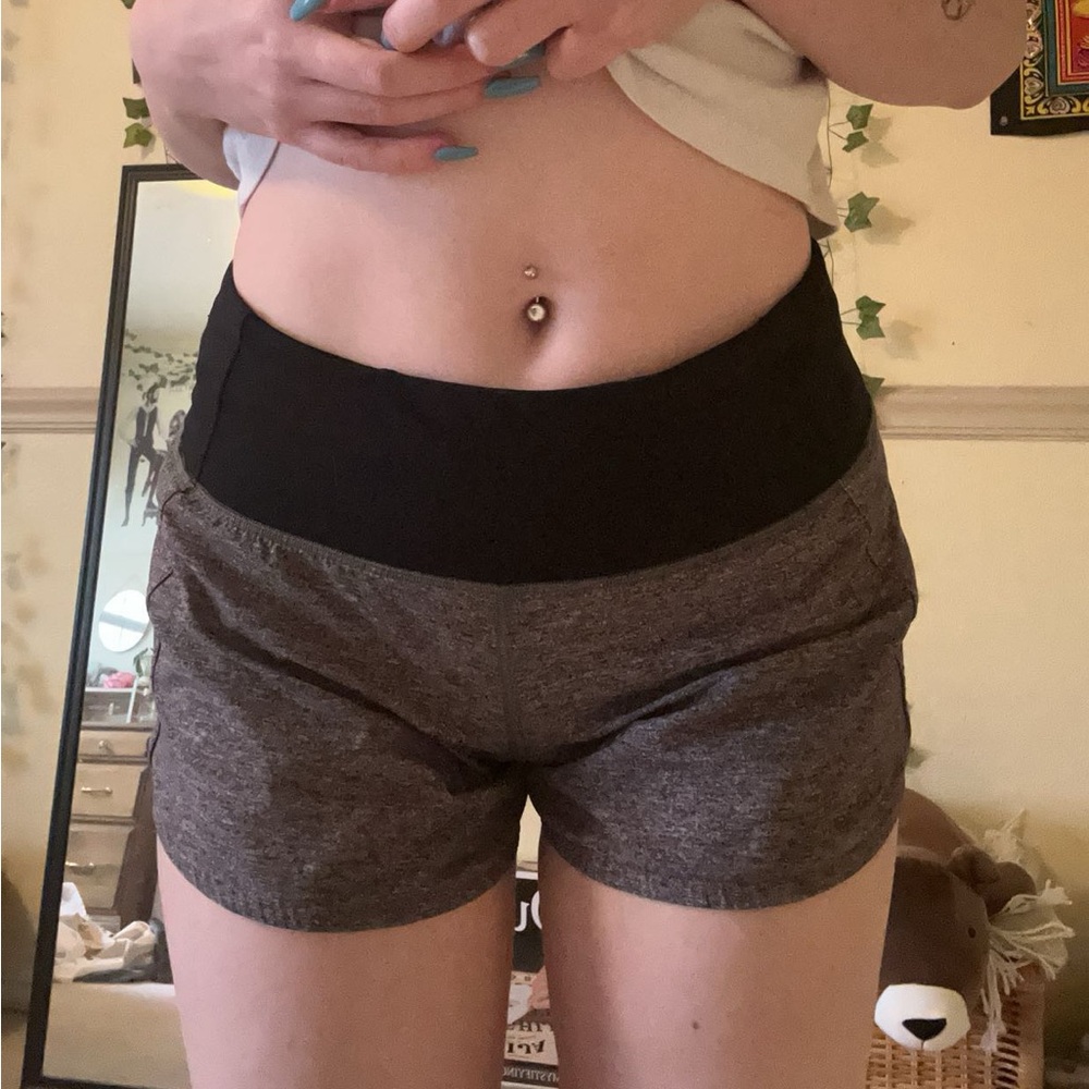 Grey Lululemon shorts